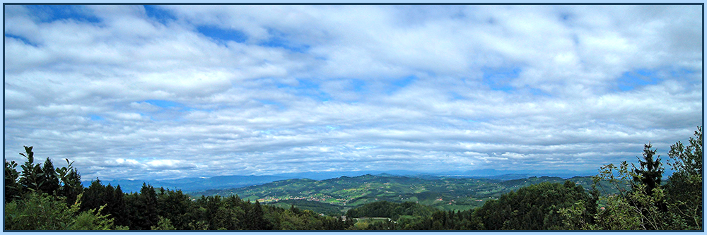 Blick ins Südsteirische Hügelland