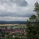 Blick ins Südthüringer Land von der Veste Heldburg