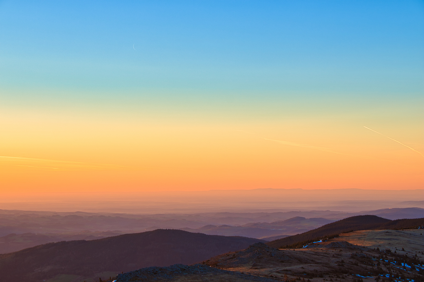 Blick ins Tal bei Morgennenbel