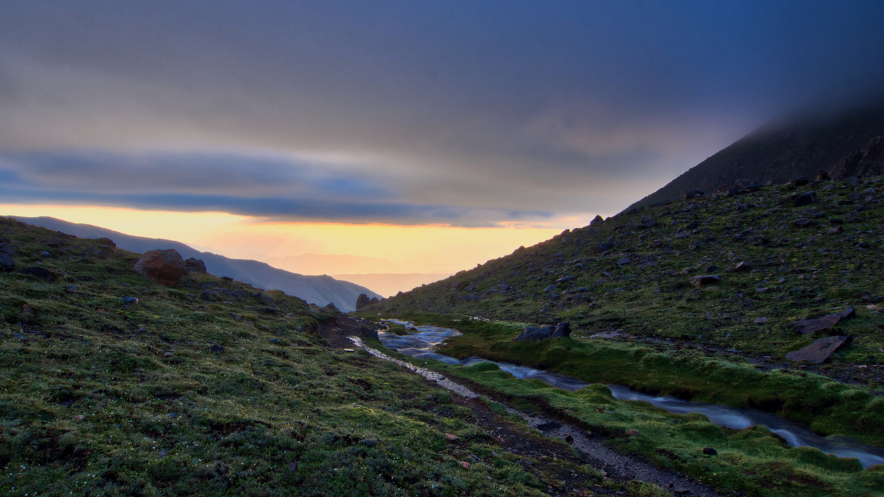 Blick ins Tal, Vallecitos, Argentinien