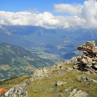 Blick ins Tal vom Sechszeiger bei Jerzens/Tirol (Pitztal)
