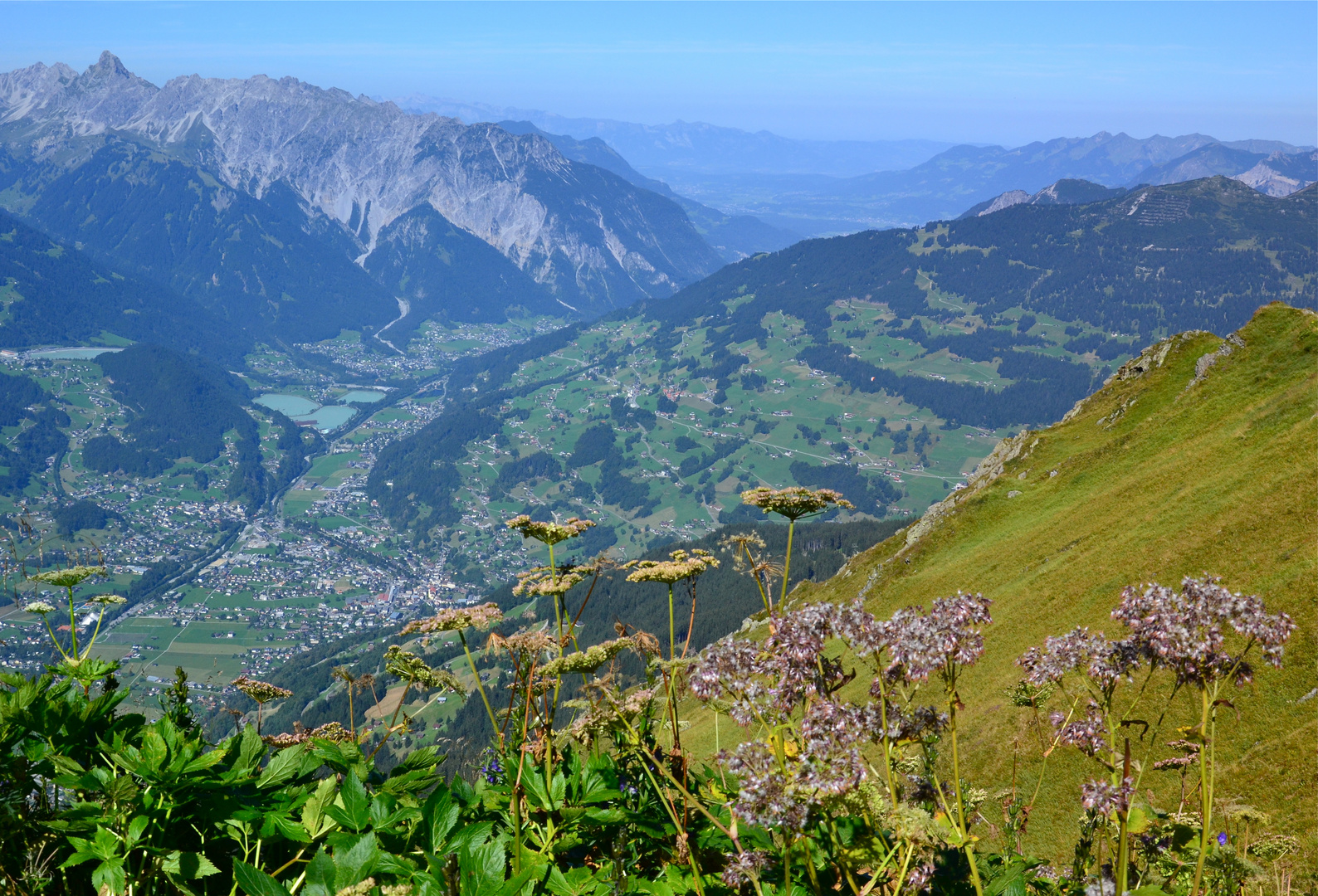 Blick ins Tal von der Wormser Hütte…