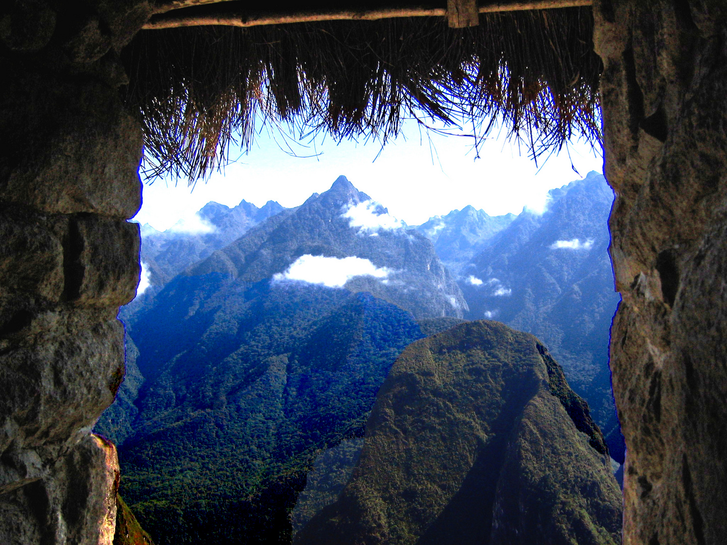 Blick ins Tal von Machu Picchu