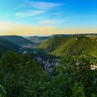 Blick ins Tal von Schloss Lichtenstein