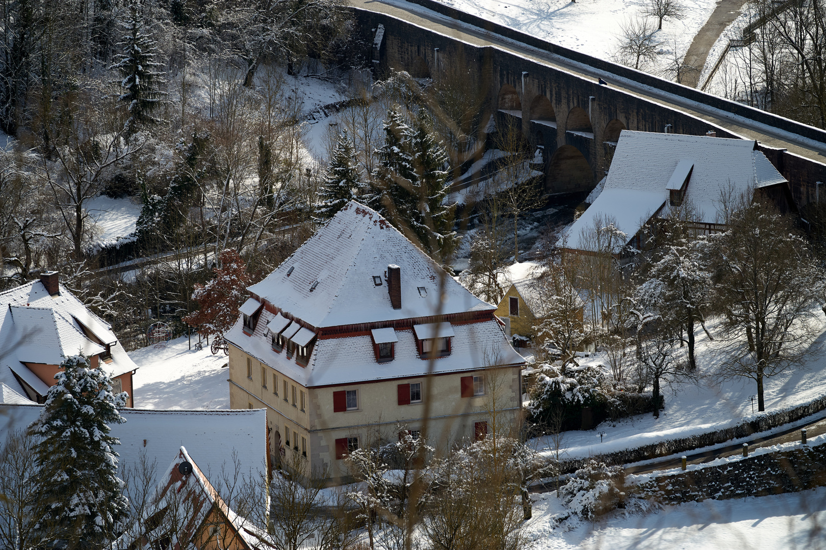 Blick ins Taubertal ...