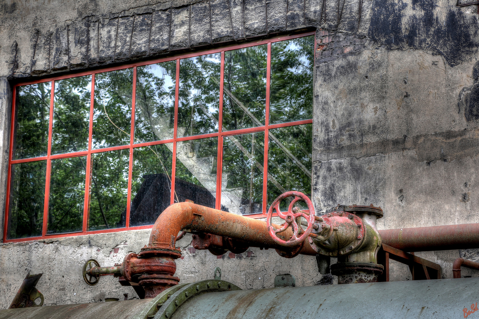 Blick ins Treppenhaus....