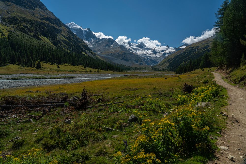 Blick ins Val Roseg