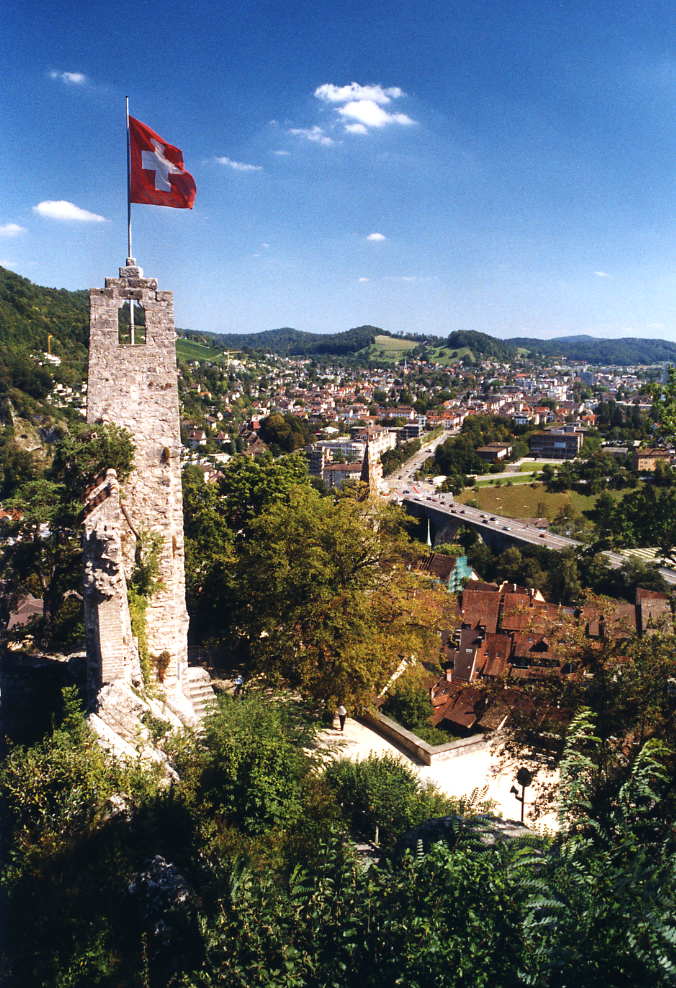 Blick ins verbaute Limmattal Region Baden (Aargau / Schweiz)