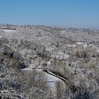 "Blick ins verschneite Taubertal"