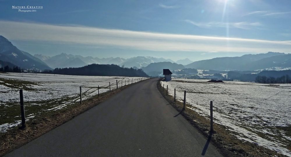 "Blick ins Walsertal bei Beilenberg"