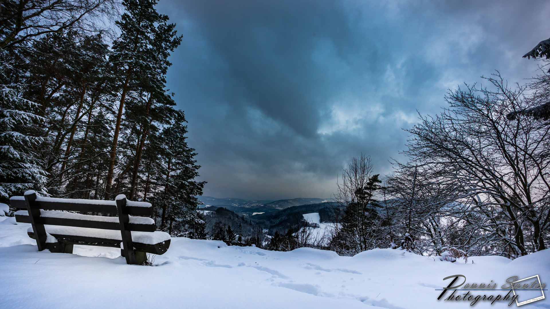 Blick ins Weschnitztal (Odenwald)