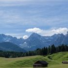 Blick ins Wettersteingebirge