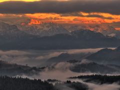 Blick Kranzhorn Richtung Kössen