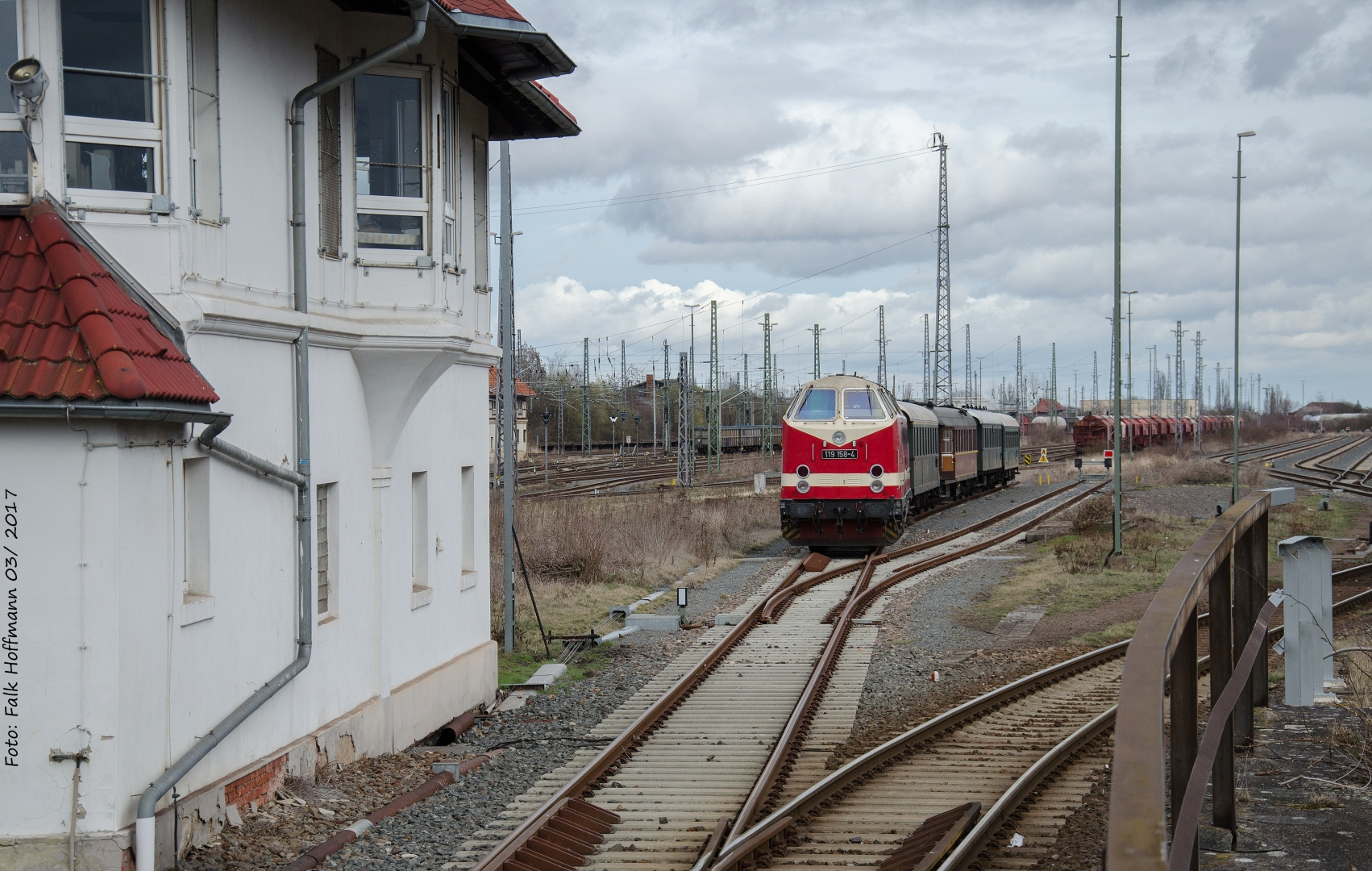 Blick mit Stellwerk