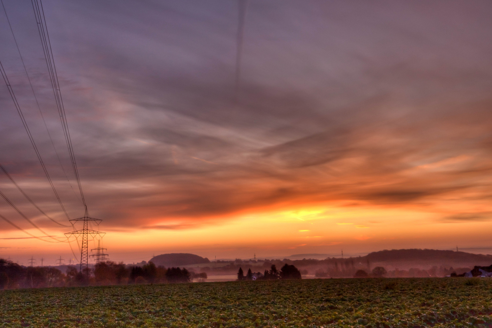 Blick Morgens ins Sauerland