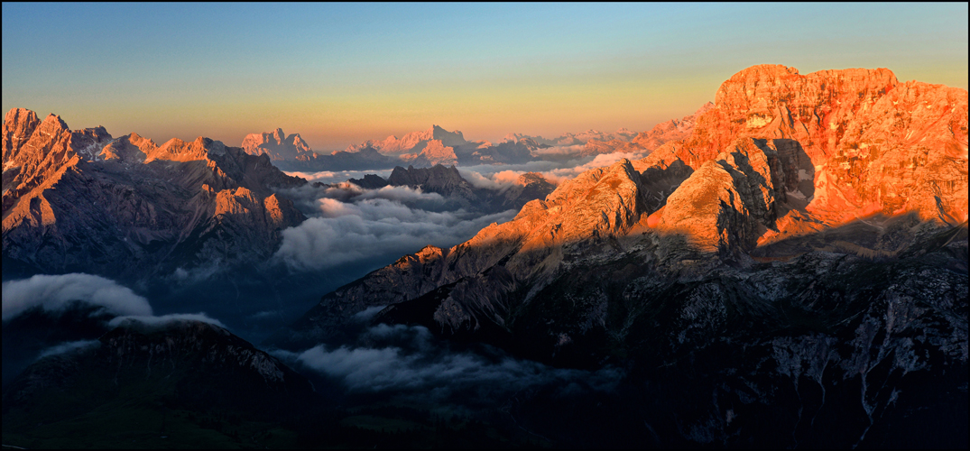 Blick Morgens von Dürrenstein