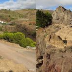 Blick nach Arure und Mirador Del SantoLa Gomera Kanaren - 3D Kreuzblick