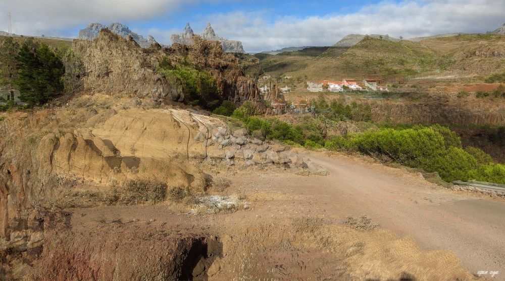 Blick nach Arure und Mirador Del SantoLa Gomera Kanaren 