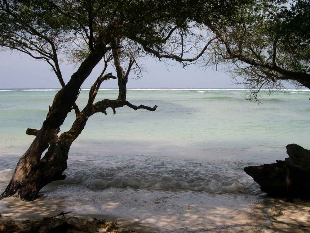 Blick nach Bali GILI TRAWANGAN Lombok