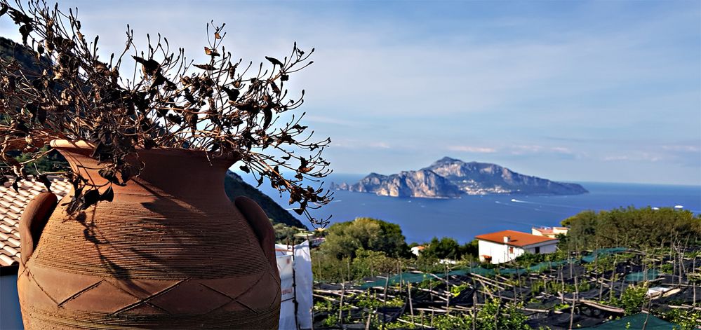 Blick nach Capri