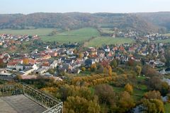 Blick nach Dorndorf von den Dornburger Schlössern