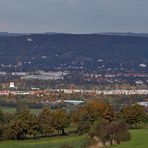 Blick nach Dresden und ins Elbtal flache Variante...