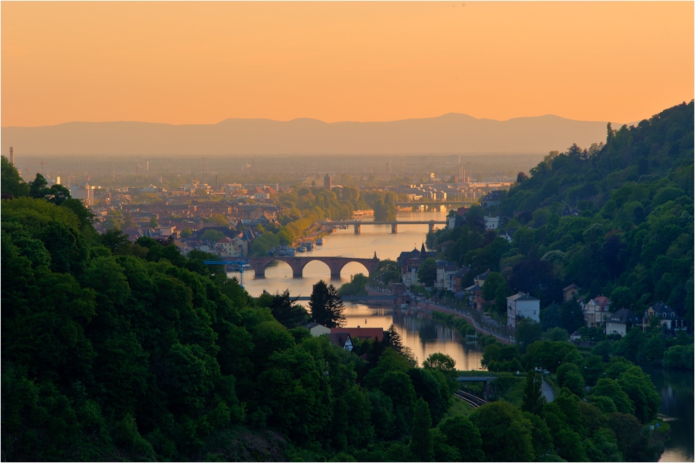 Blick nach Heidelberg