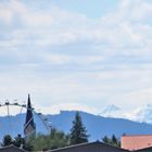 Blick nach Holzkirchen mit Riesenrad und am rechten Bildrand etwas Karwendel