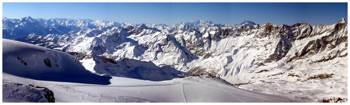 blick nach italien (cervinia)