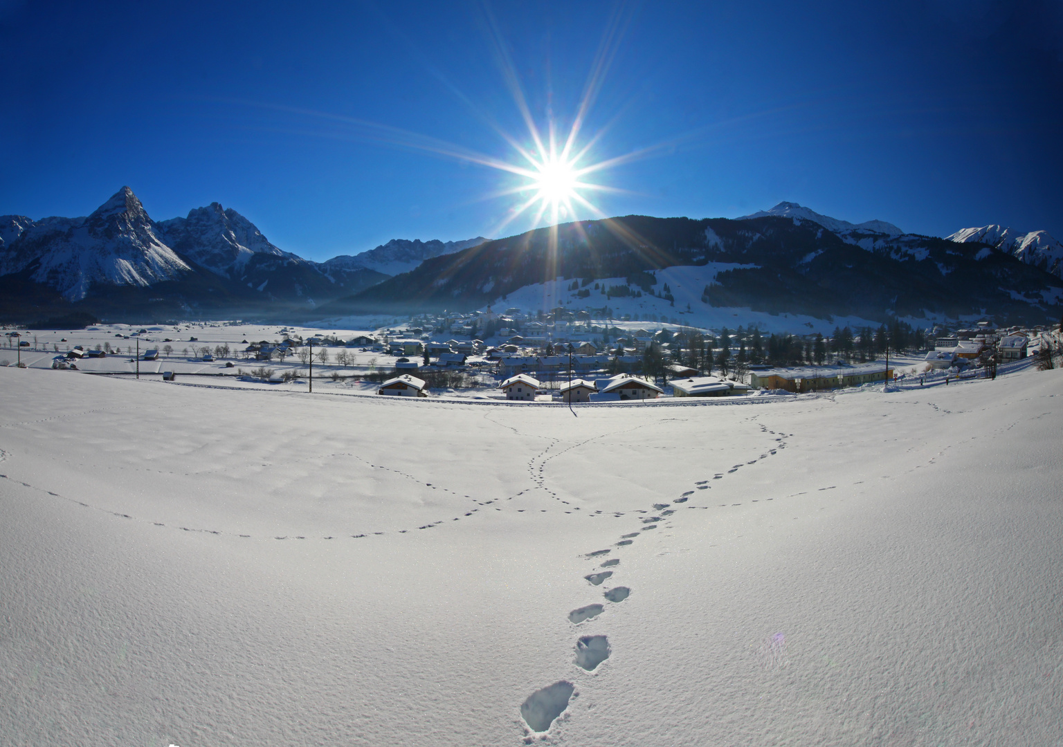 Blick nach Lermoos/Tirol