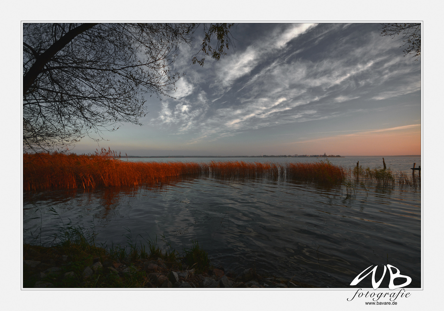 Blick nach Neuwarp (Polen)