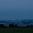 Blick nach Niederlande zur blauen Stunde