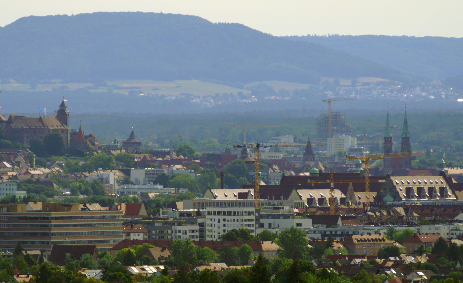 Blick nach Nürnberg