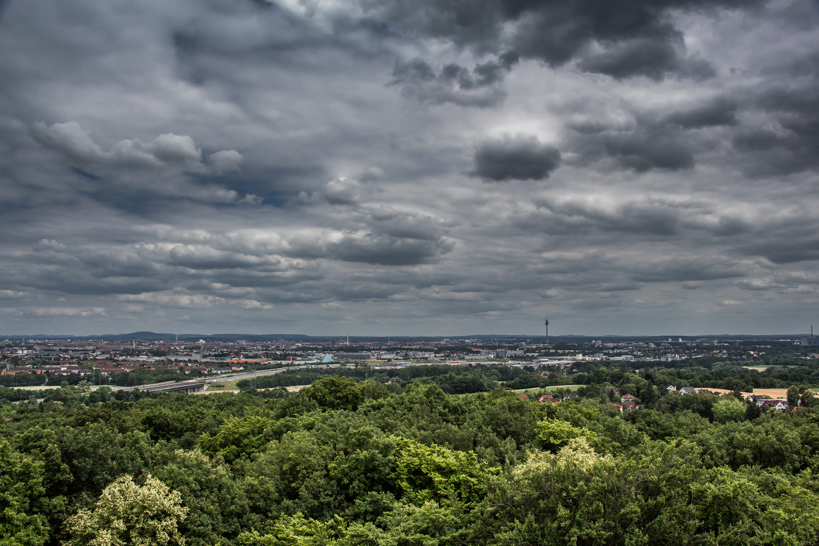 Blick nach Nürnberg