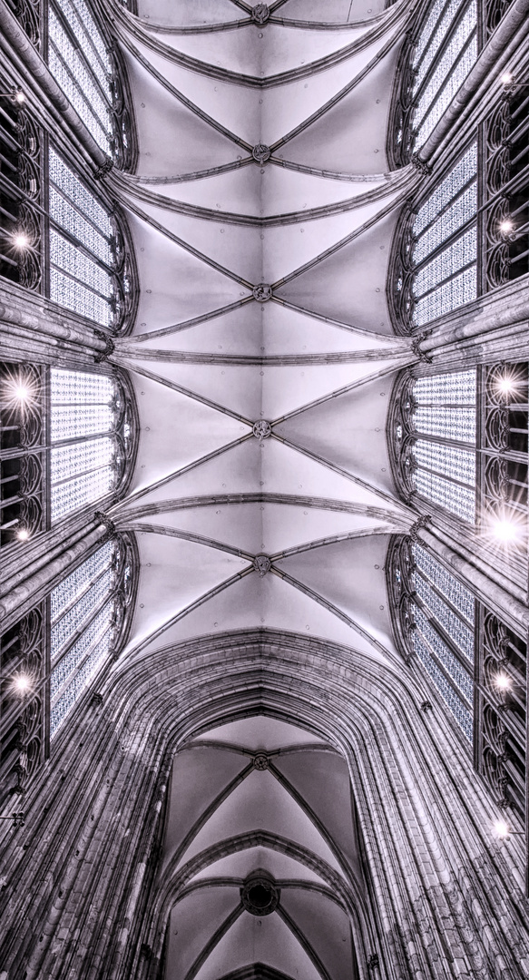 Blick nach oben im Kölner Dom