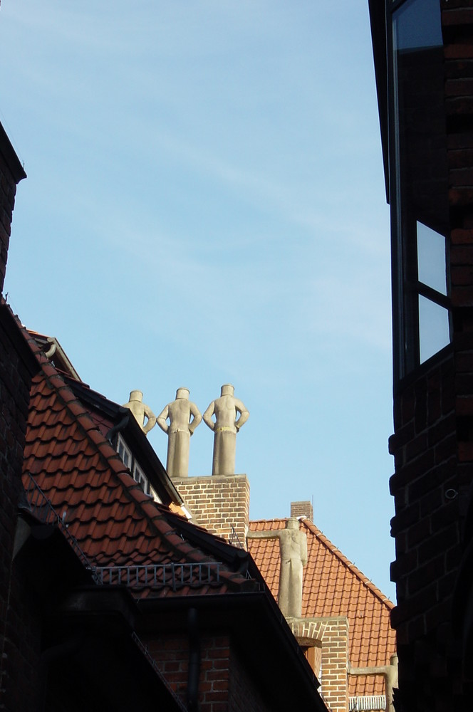 Blick nach oben in der Böttcherstraße Bremen