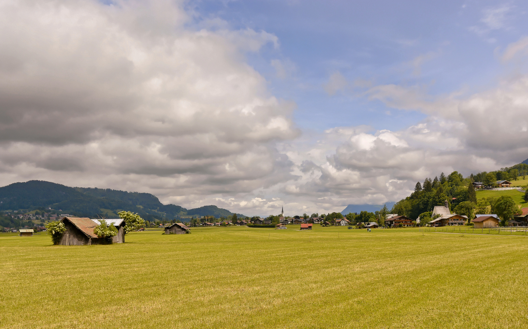 Blick nach Oberstdorf