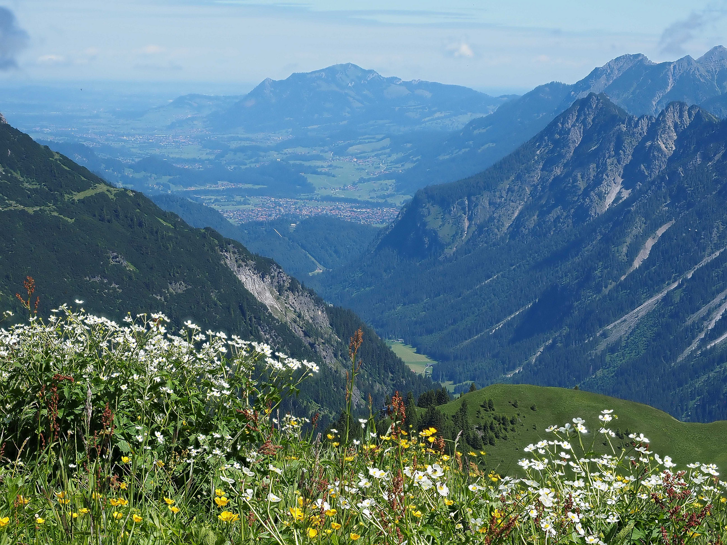 Blick nach Oberstdorf