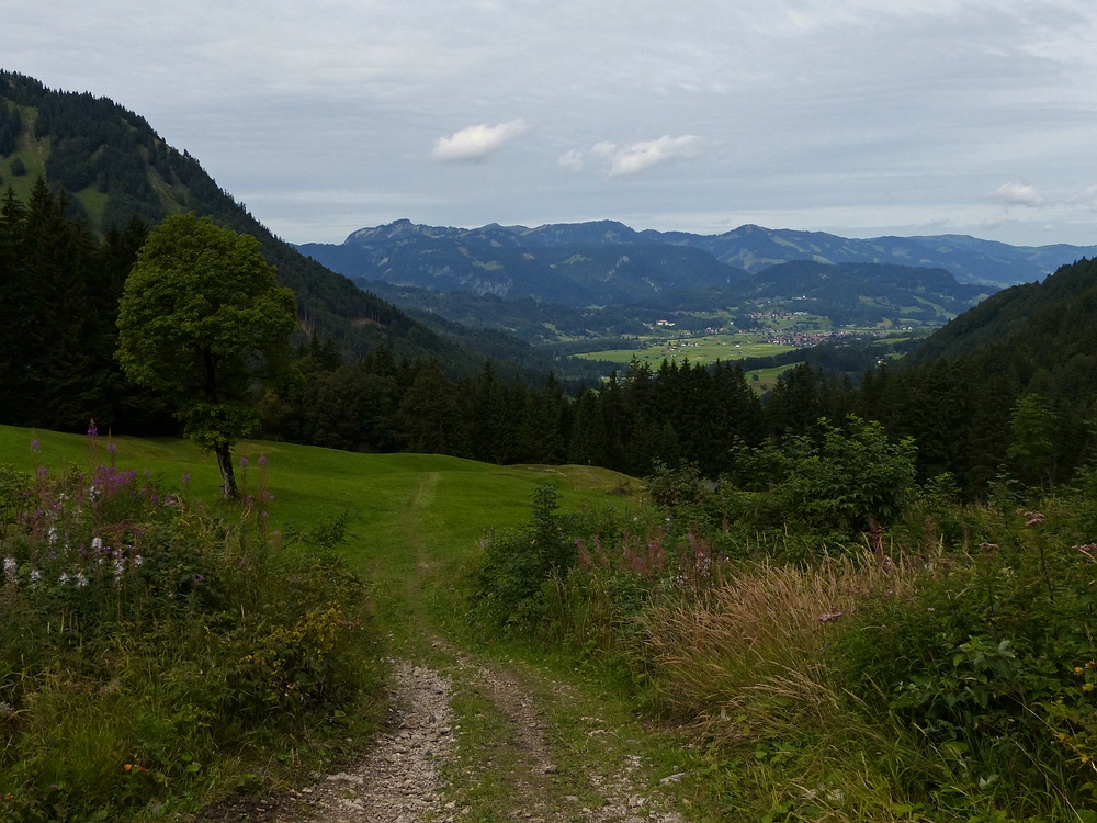 Blick nach Oberstdorf