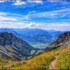 Blick nach Oberstdorf und ins Kleinwalsertal