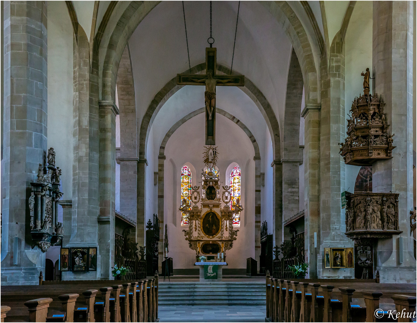 Blick nach Osten im Dom St. Johannes und Laurentius in Merseburg