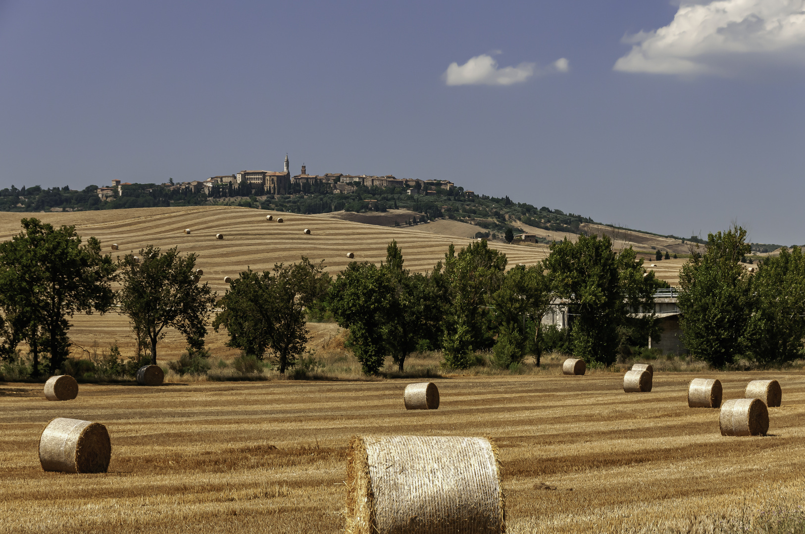 Blick nach Pienza