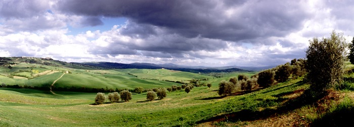 Blick nach Pienza