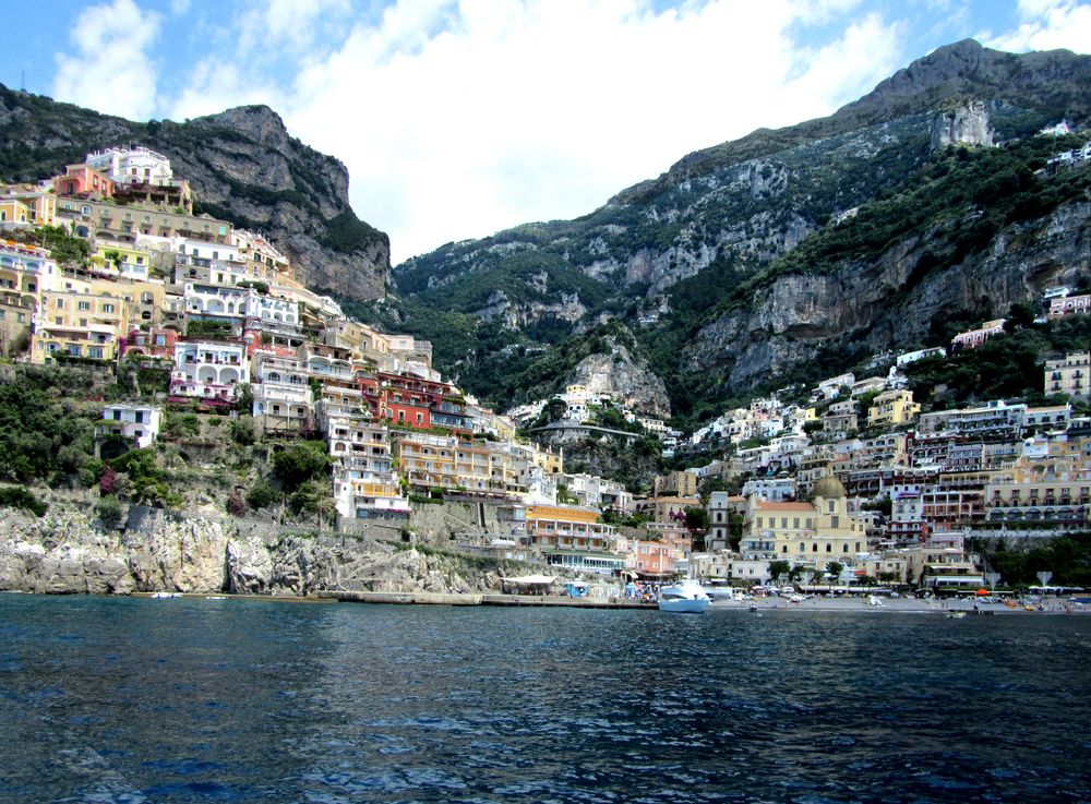 Blick nach Positano