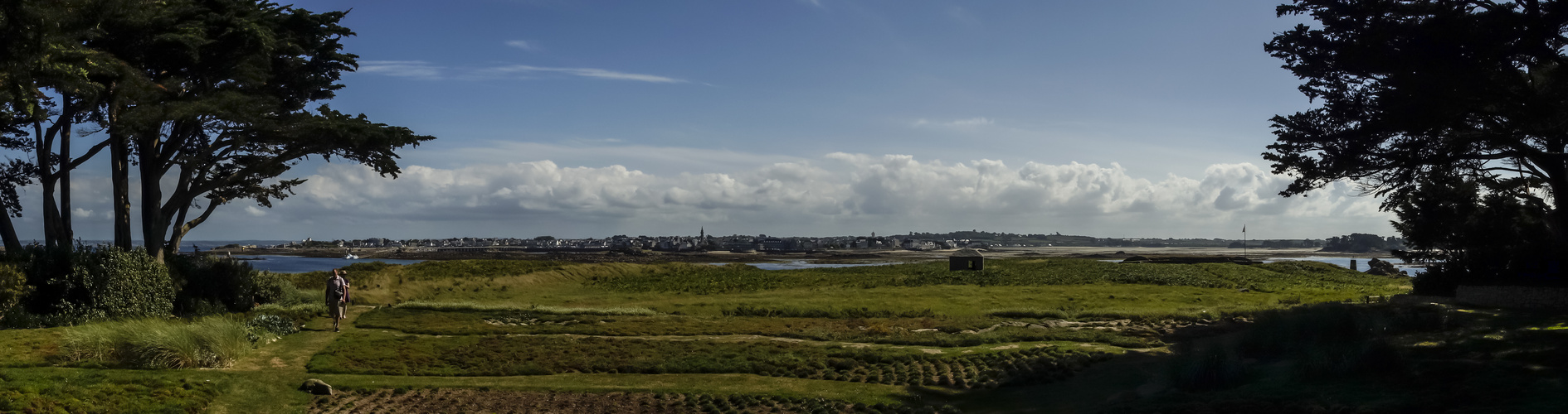 Blick nach Roscoff von der Ile de Batz aus