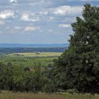 Blick nach Sachsen von der Naklerov vysina bei sehr guter Sicht