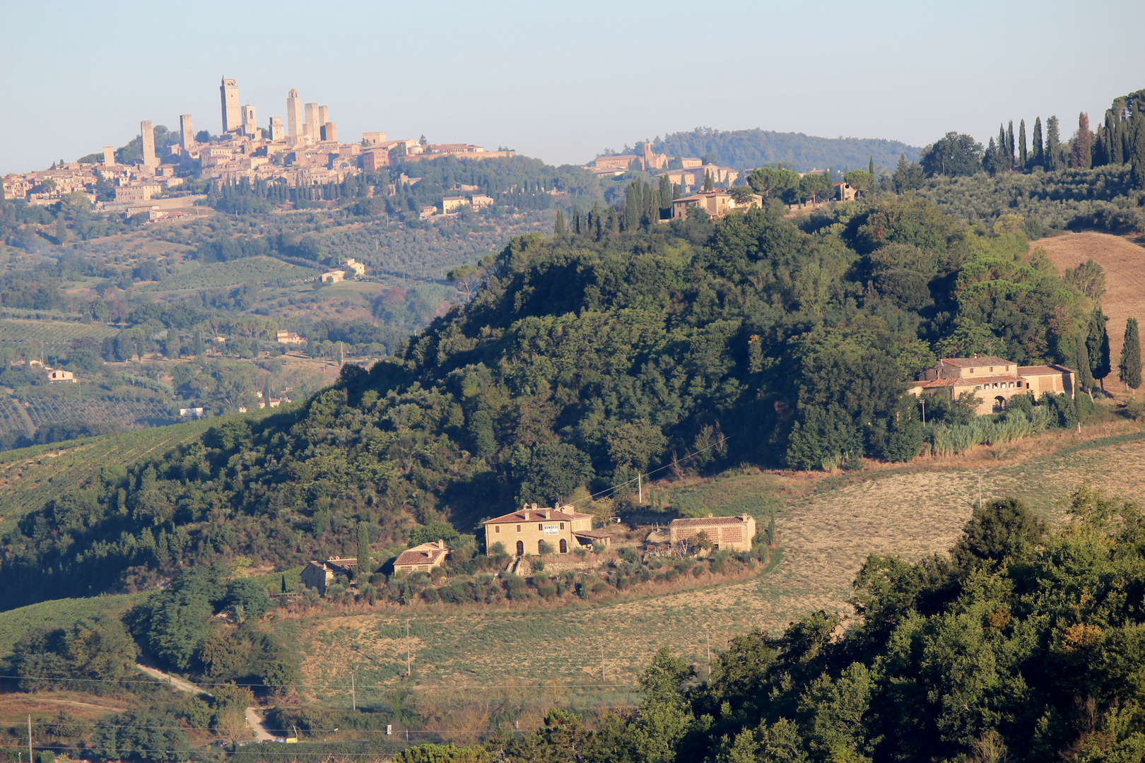 Blick nach San Gimignano