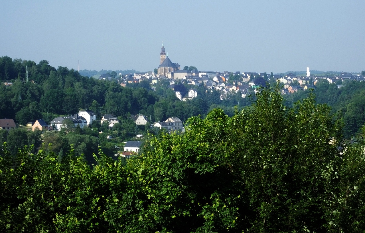 Blick nach Schneeberg