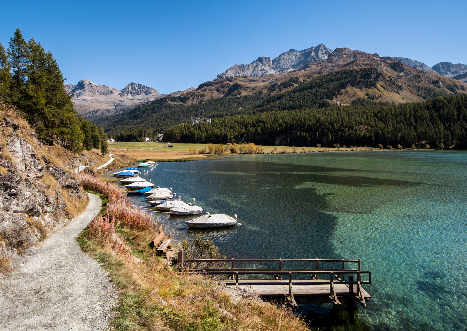 Blick nach Sils