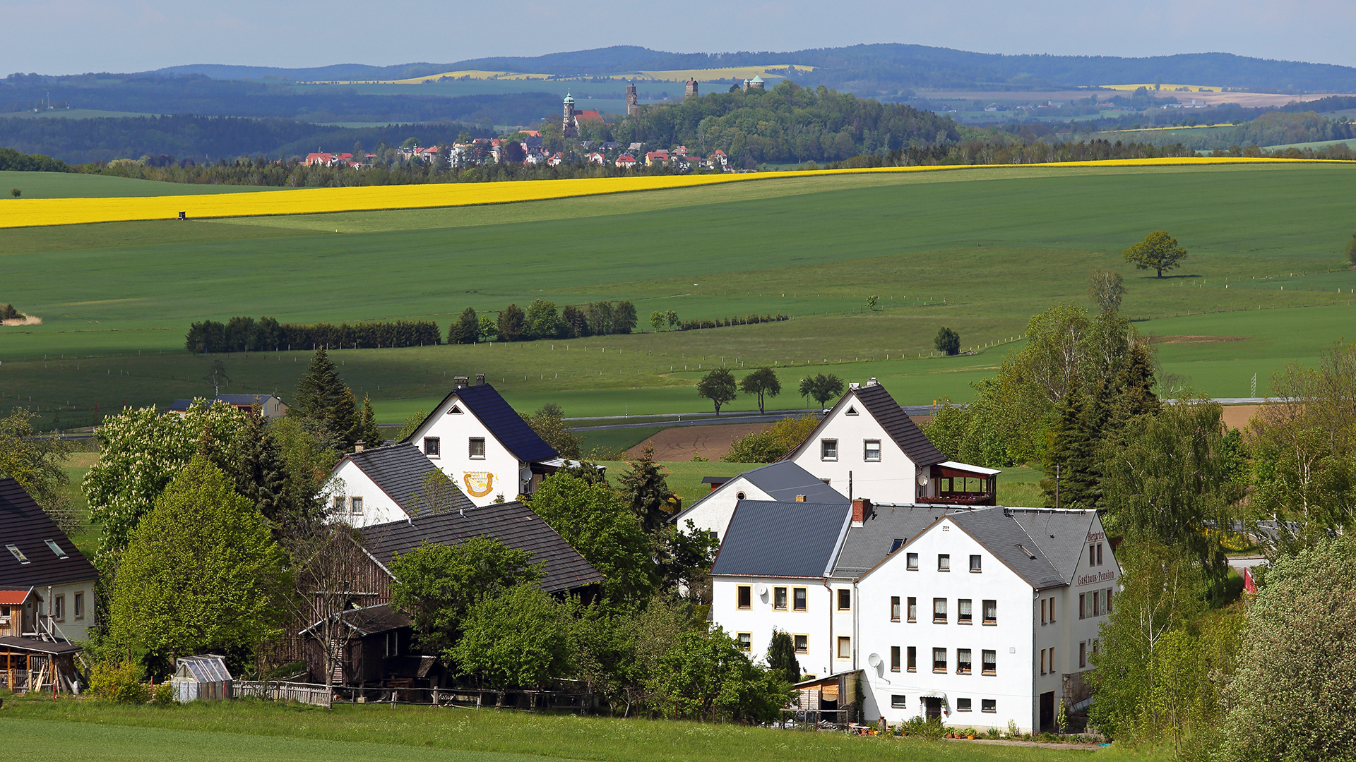 Blick nach Stolpen von Hohburkersdorf aus...